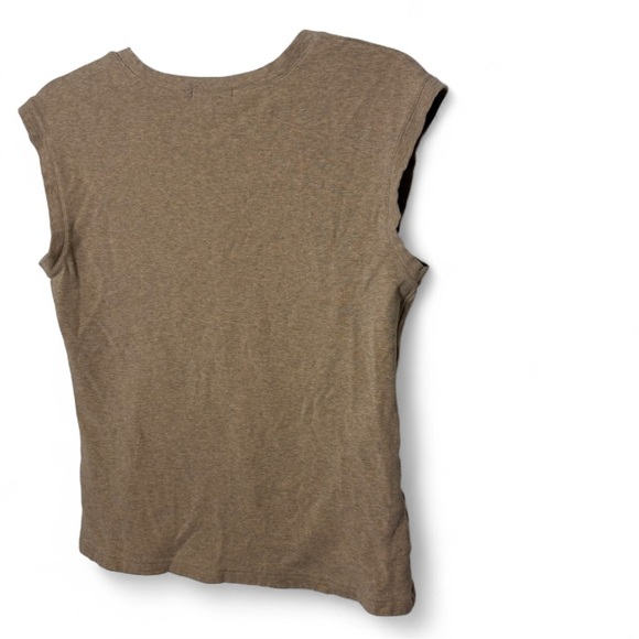 GAP Tan V-Neck Sleeveless Vest Medium | Normcore Minimalist Staple Preppy - Picture 5 of 6